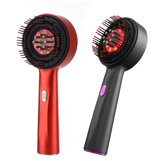 Electric Vibration Massage Comb Red Light Hair Follicle Comb For Hair Loss