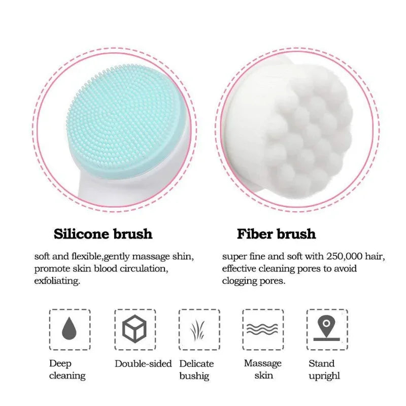 Silicone Facial Cleansing and Exfoliating Brush